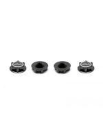 Alu 1/8th Wheel Nuts Closed End / Lightweight (Gray) (4)