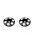Alu Rear Wing Shims (Black) (2)