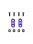 1/10th On-Road Alu Wing Mounts (Purple)