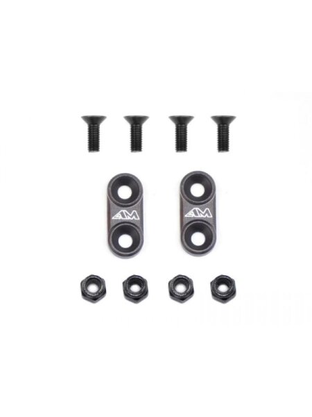 1/10th On-Road Alu Wing Mounts (Gray)