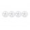 1/10 TC 5 Spoke Split Rims White  (4)