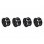 1/10 TC 5 Spoke Split Rims Black  (4)
