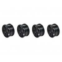 1/10 TC 5 Spoke Split Rims +3MM Offset Black (4)