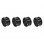 1/10 TC 5 Spoke Split Rims +3MM Offset Black (4)