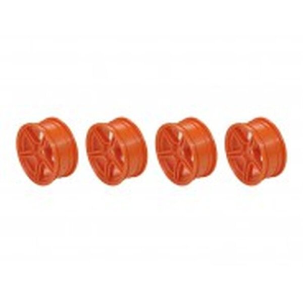 1/10 TC 5 Spoke Split Rims +3MM Offset Yellow (4)