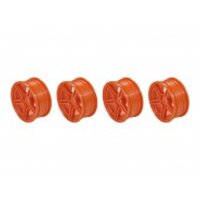 1/10 TC 5 Spoke Split Rims +3MM Offset Yellow (4)