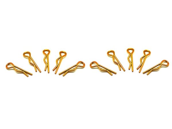small body clip 1/10 - gold  (10)