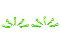 small body clip 1/10 - fluorescent green  (10)