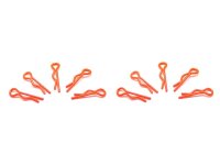 small body clip 1/10 - fluorescent red  (10)