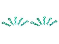small body clip 1/10 - metallic green  (10)