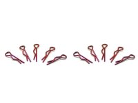 small body clip 1/10 - metallic red  (10)