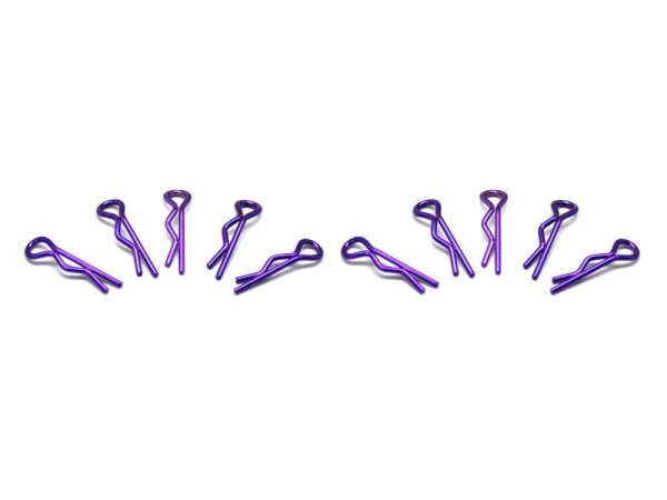 small body clip 1/10 - metallic purple  (10)