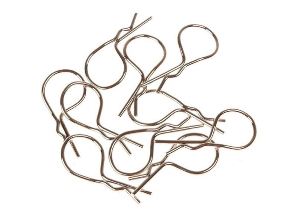small body clip 1/10 - metallic black  (10)