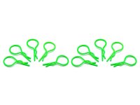 big body clip 1/10 - fluorescent green  (10)