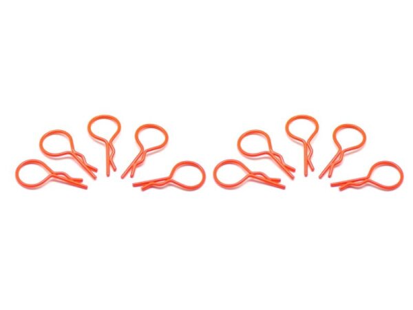 big body clip 1/10 - fluorescent red  (10)
