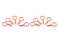 big body clip 1/10 - fluorescent red  (10)