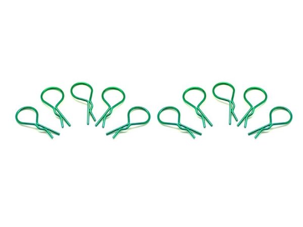 big body clip 1/10 - metallic green  (10)