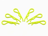 body clip 1/8 - fluorescent yellow  (6)