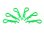 body clip 1/8 - fluorescent green  (6)