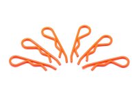 body clip 1/8 - fluorescent red  (6)