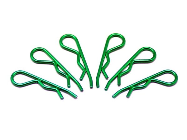 body clip 1/8 - metallic green  (6)