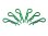 body clip 1/8 - metallic green  (6)