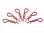 body clip 1/8 - metallic red  (6)