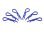 body clip 1/8 - metallic blue  (6)