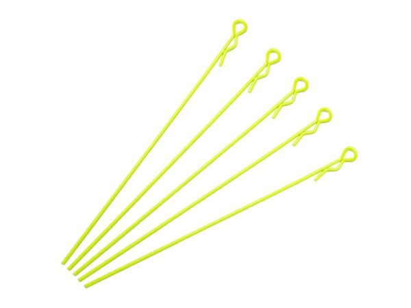 extra long body clip 1/10 - fluorescent yellow (5)
