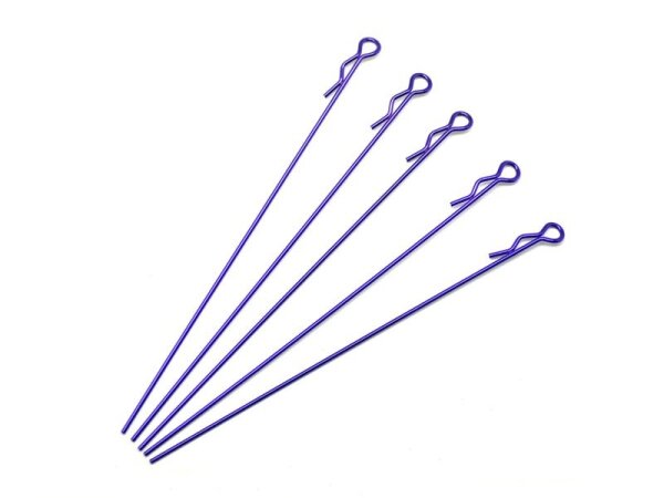 extra long body clip 1/10 - metallic purple (5)