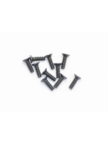Screw philipshead countersunk widethread M2.5x8 (10)