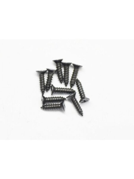 Screw philipshead countersunk widethread M2.5x10 (10)