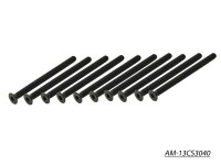 Screw allen countersunk M3x40 (10)
