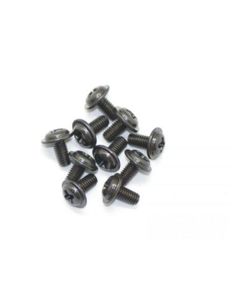 Screw allen roundhead flanged M3X6 (10)