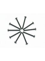 Screw allen roundhead flanged M3x28 (10)