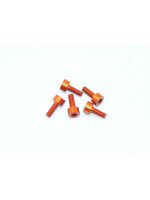 Alu Screw allen cilinder head M2.2x6 Orange (7075) (5)