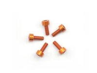 Alu Screw allen cilinder head M3x8 Orange (7075) (5)