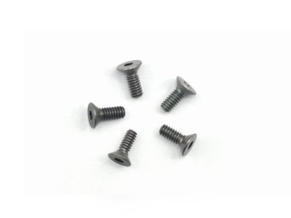 Alu Screw allen countersunk M2.2x6 Gray (7075) (5)