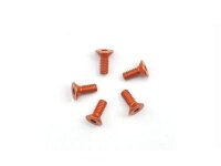 Alu Screw allen countersunk M2.2x6 Orange (7075) (5)
