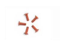 Alu Screw allen countersunk M2.5x8 Orange (7075) (5)