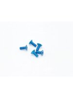 Alu Screw allen countersunk M3x8 Blue (7075) (5)