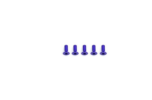 Alu Screw allen countersunk M3x8 Purple (7075) (5)