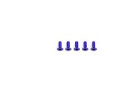Alu Screw allen countersunk M3x8 Purple (7075) (5)