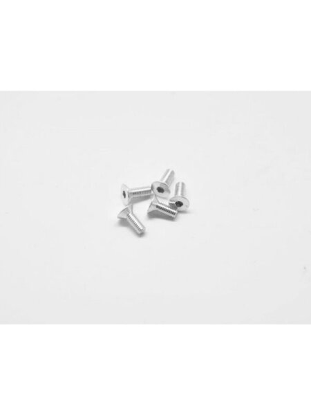 Alu Screw allen countersunk M3x8 Silver (7075) (5)