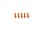 Alu Screw allen countersunk M3x12 Orange (7075) (5)
