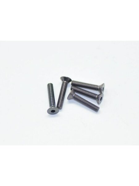 Alu Screw allen countersunk M3x16 Gray (7075) (5)