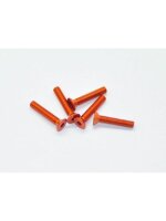 Alu Screw allen countersunk M3x16 Orange (7075) (5)