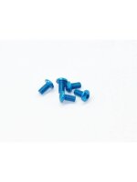 Alu Screw allen roundhead M3x6 Blue (7075) (5)