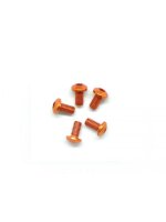 Alu Screw allen roundhead M3x6 Orange (7075) (5)