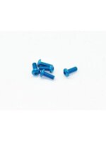 Alu Screw allen roundhead M3x8 Blue (7075) (5)